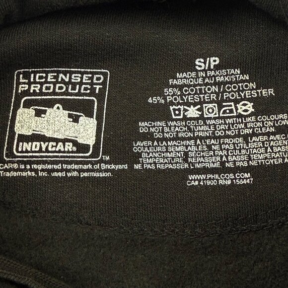 Team Penske IndyCar Men's Black Fleece Graphic Logo Hoodie Sweatshirt Small NWT - Picture 9 of 11
